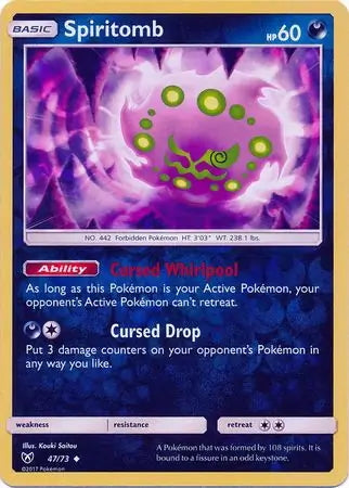 Shining Legends Spiritomb #47/73 reverse holo