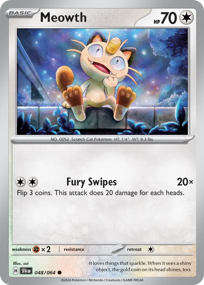Shrouded Fable Meowth #48/64