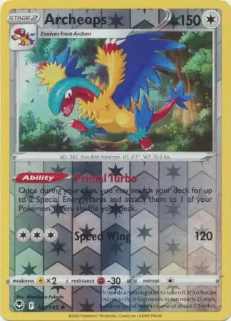 Silver Tempest Archeops #147/195 reverse holo