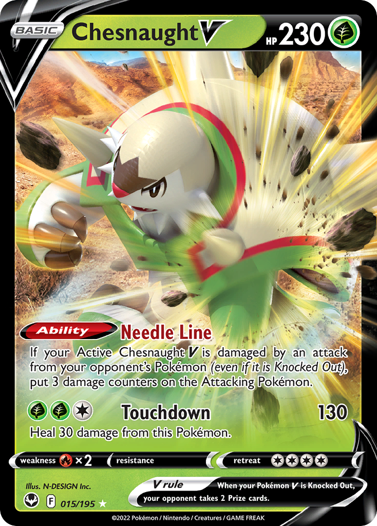 pokemon card value silver tempest Silver Tempest Chesnaught V #15/195 – Kaartenverzamelen.nl