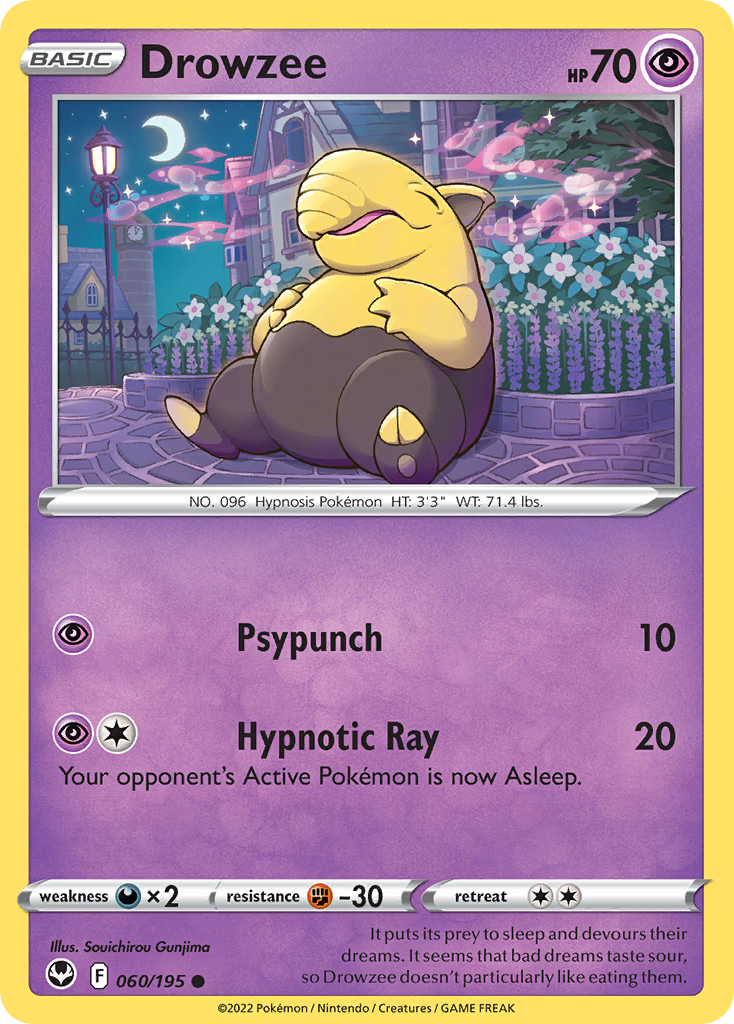 Silver Tempest Drowzee #60/195