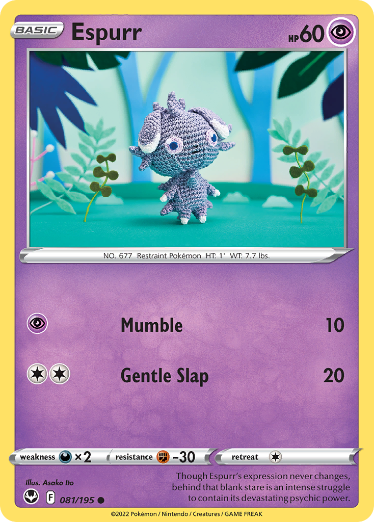 all espurr pokemon cards Silver Tempest #81/195 – Psychic Rarity Sunpetal Grove · Final Options:068/172 (NM) SWSH09: Brilliant Stars (SWSH09) Ink: Emerald-Sapphire