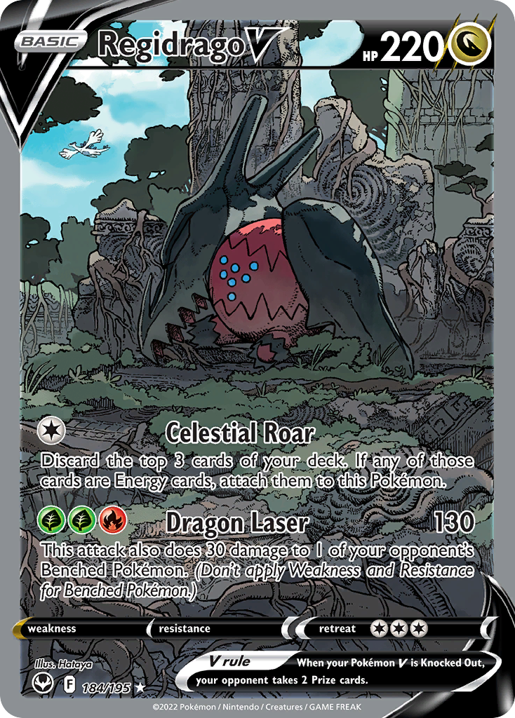 regi pokemon cards Silver Tempest Regidrago V #184/195 – Kaartenverzamelen.nl