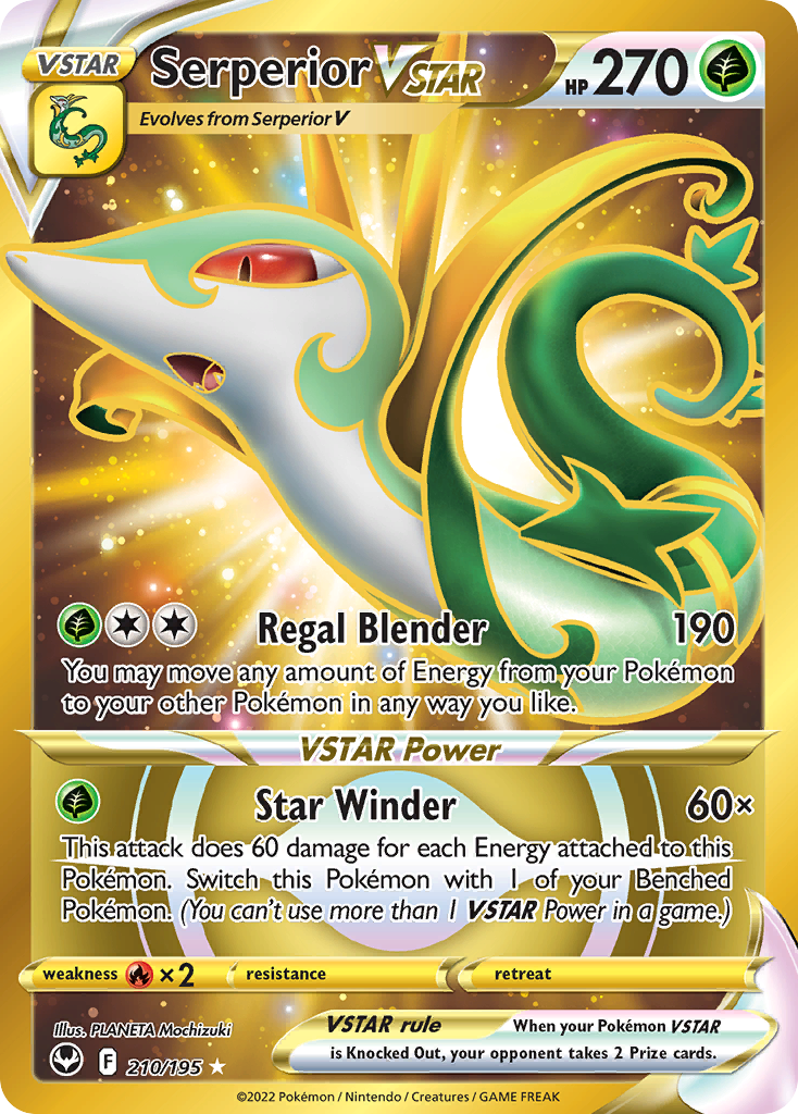 Silver Tempest Serperior VSTAR #210/195 –