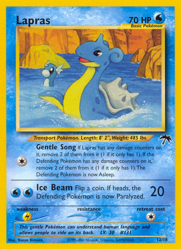 Lapras Southern s 英語版 12/18 Southern Islands Lapras #12 – Kaartenverzamelen.nl