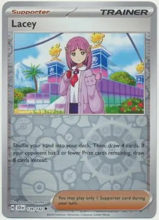 Stellar Crown Lacey #139/142 reverse holo