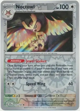 Stellar Crown Noctowl #115/142 reverse holo