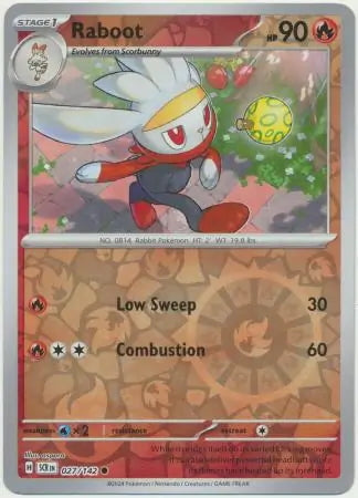 Stellar Crown Raboot #27/142 reverse holo