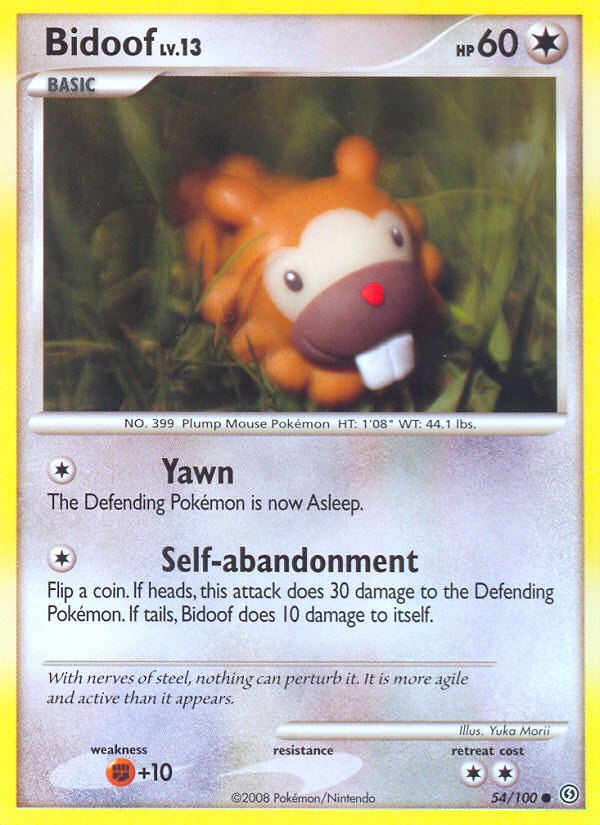 Stormfront Bidoof #54/100