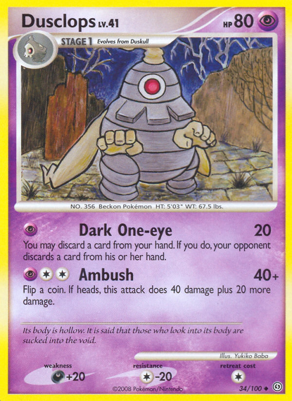 Stormfront Dusclops #34/100