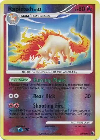 Stormfront Rapidash #22/100 reverse holo