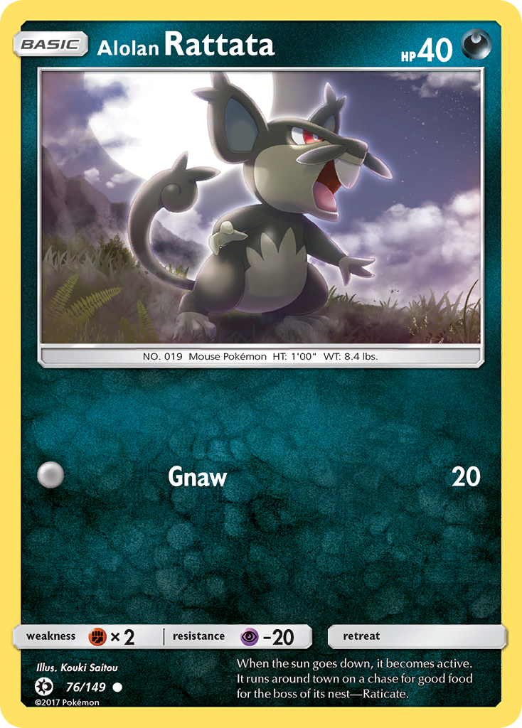 Sun & Moon Alolan Rattata #76/149