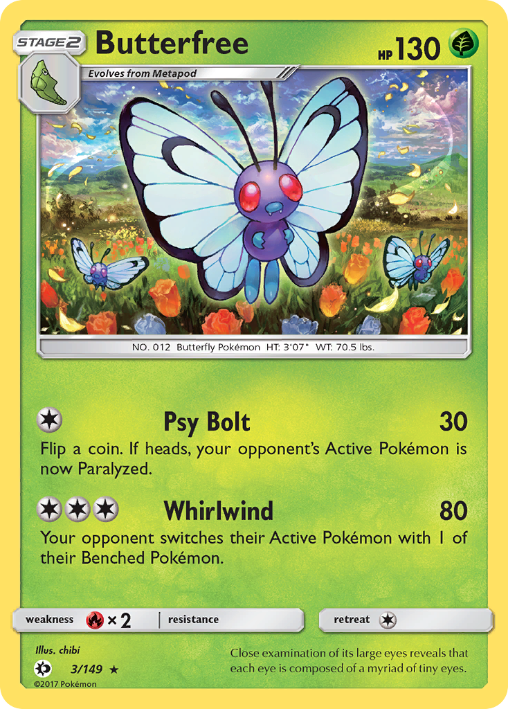 Sun & Moon Butterfree #3/149