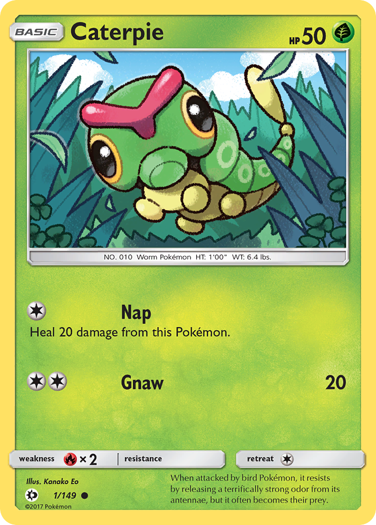 Sun & Moon Caterpie #1/149