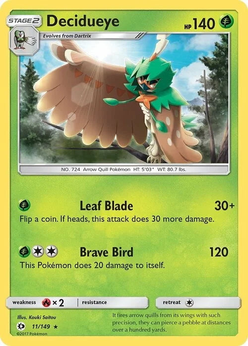Sun & Moon Decidueye #11/149