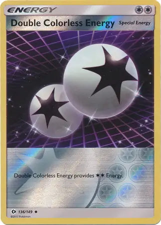 Sun & Moon Double Colorless Energy #136/149 reverse holo
