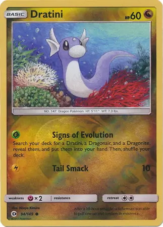 Sun & Moon Dratini #94/149 reverse holo
