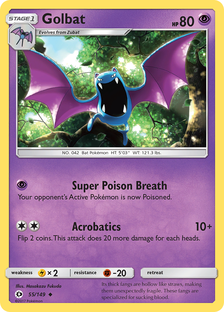 Sun & Moon Golbat #55/149