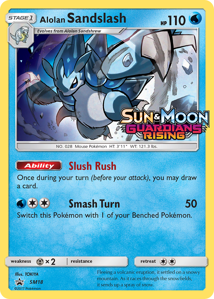 Sun & Moon Promo Alolan Sandslash #18
