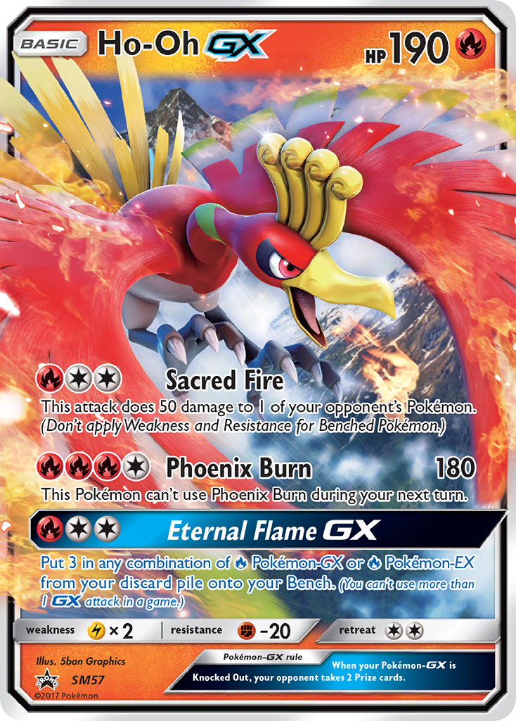 Sun & Moon Promo Ho-Oh GX #57