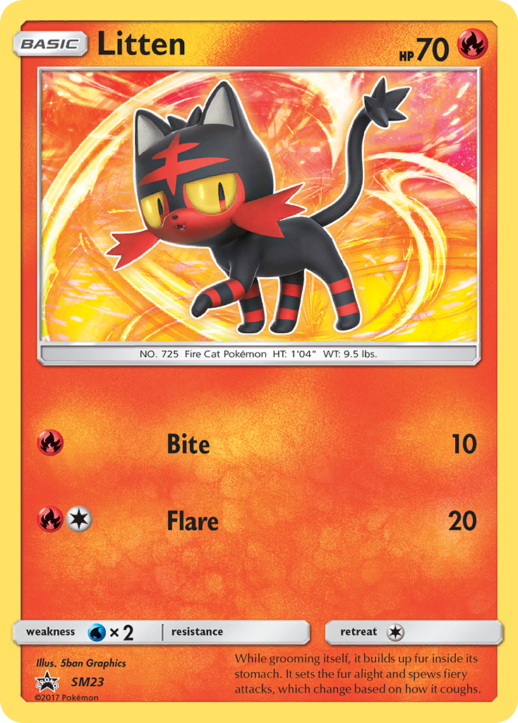 Sun & Moon Promo Litten #23