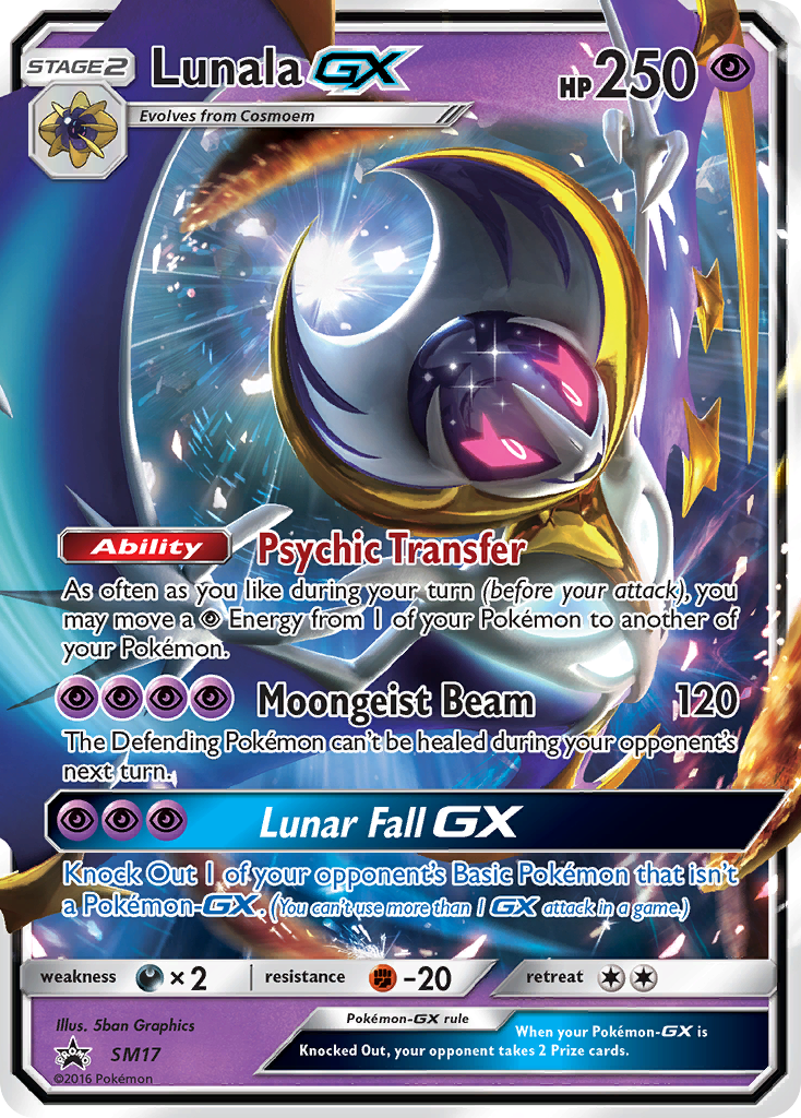 Sun & Moon Promo Lunala GX #17