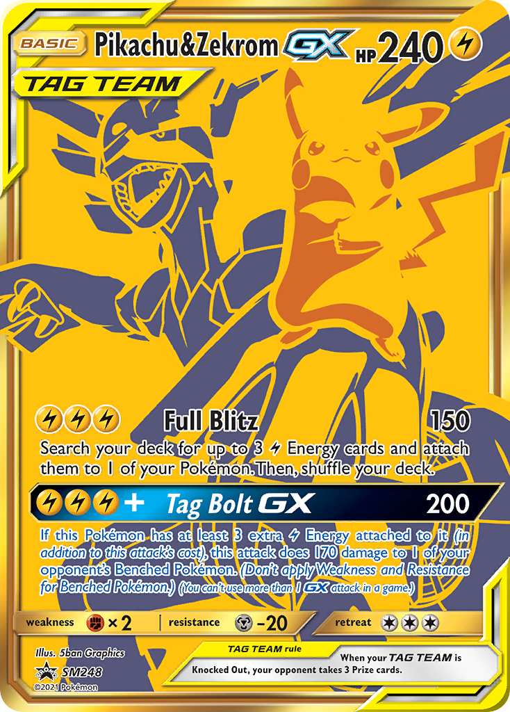 Sun & Moon Promo Pikachu & Zekrom GX #248 – Kaartenverzamelen.nl