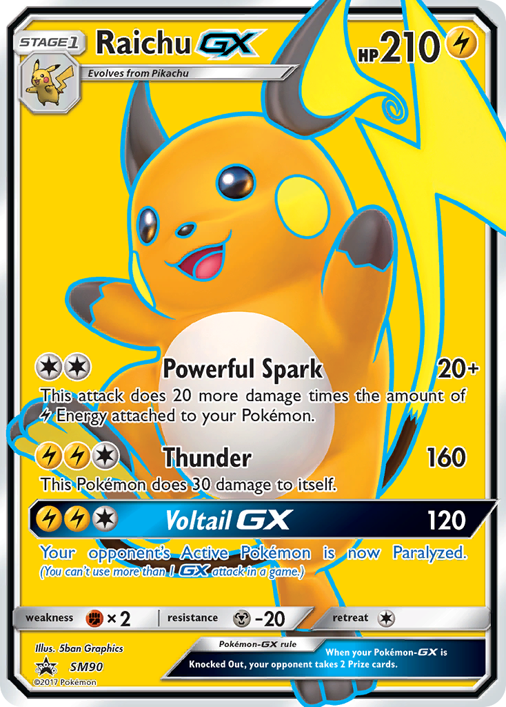 Sun & Moon Promo Raichu GX #90