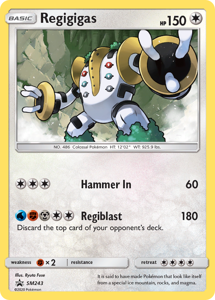 Sun & Moon Promo Regigigas #243