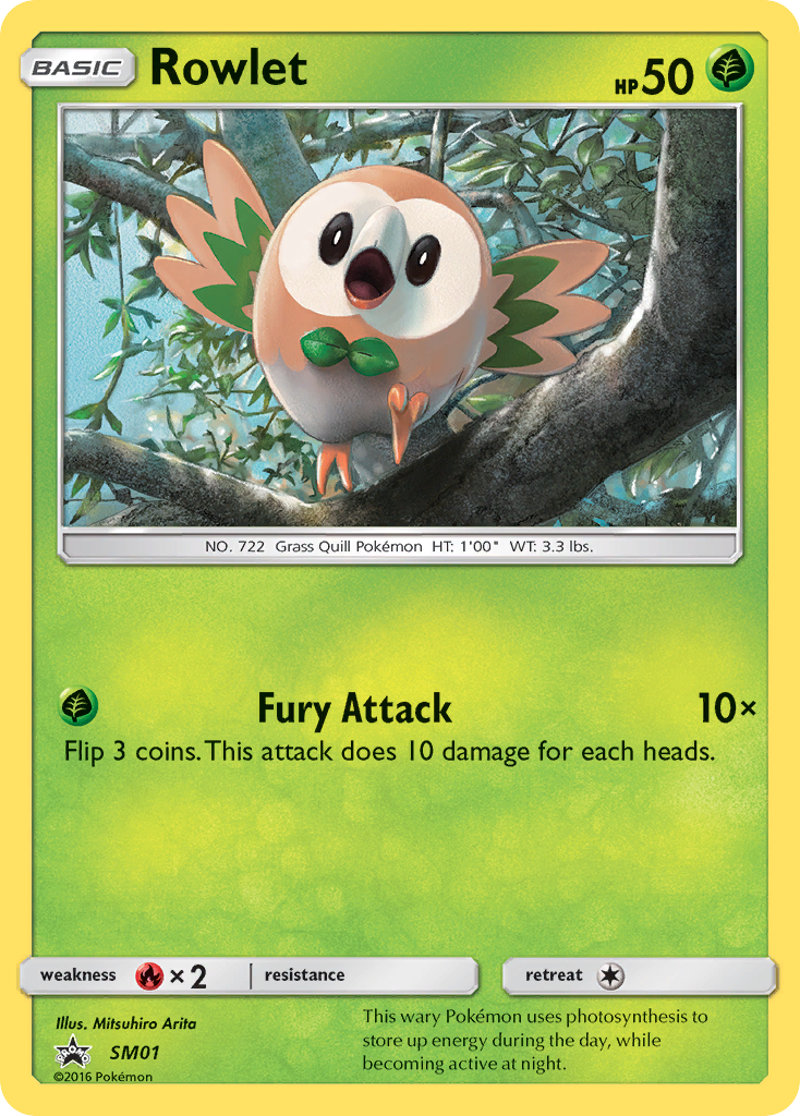 Sun & Moon Promo Rowlet #1