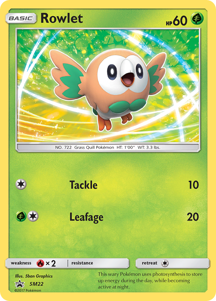 Sun & Moon Promo Rowlet #22