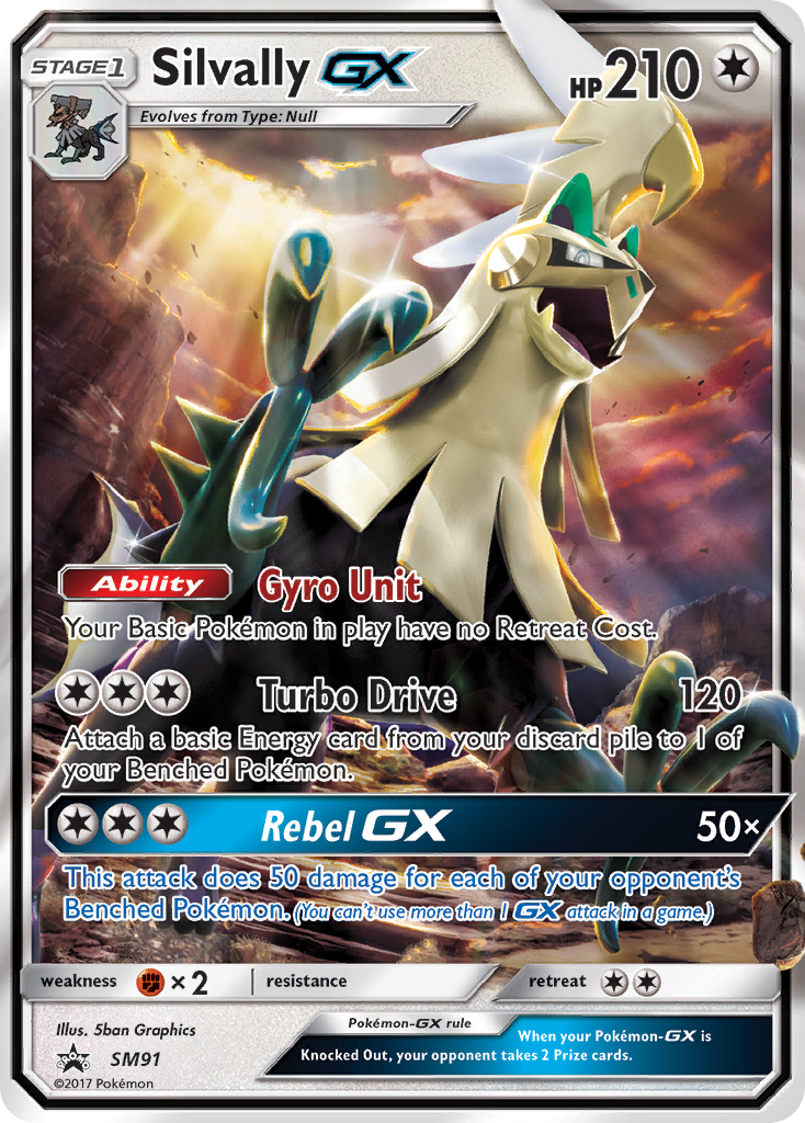 Sun & Moon Promo Silvally GX #91