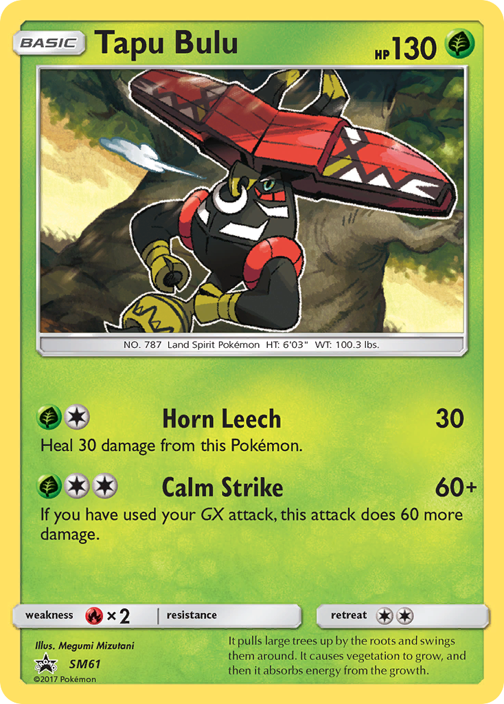 Sun & Moon Promo Tapu Bulu #61