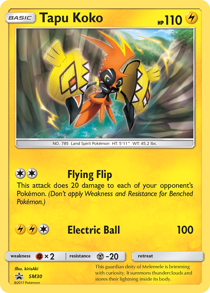 Sun & Moon Promo Tapu Koko #30