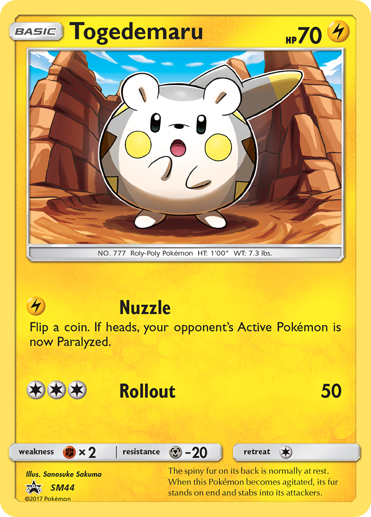 Sun & Moon Promo Togedemaru #44