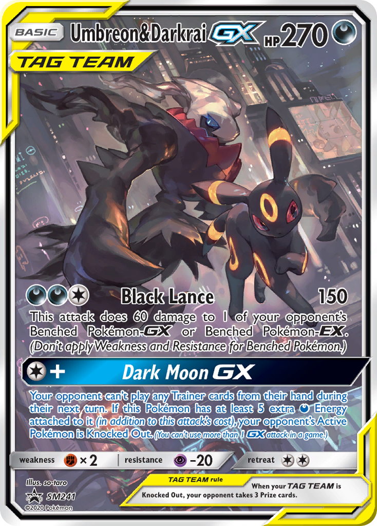 Sun & Moon Promo Umbreon & Darkrai GX #241 – Kaartenverzamelen.nl