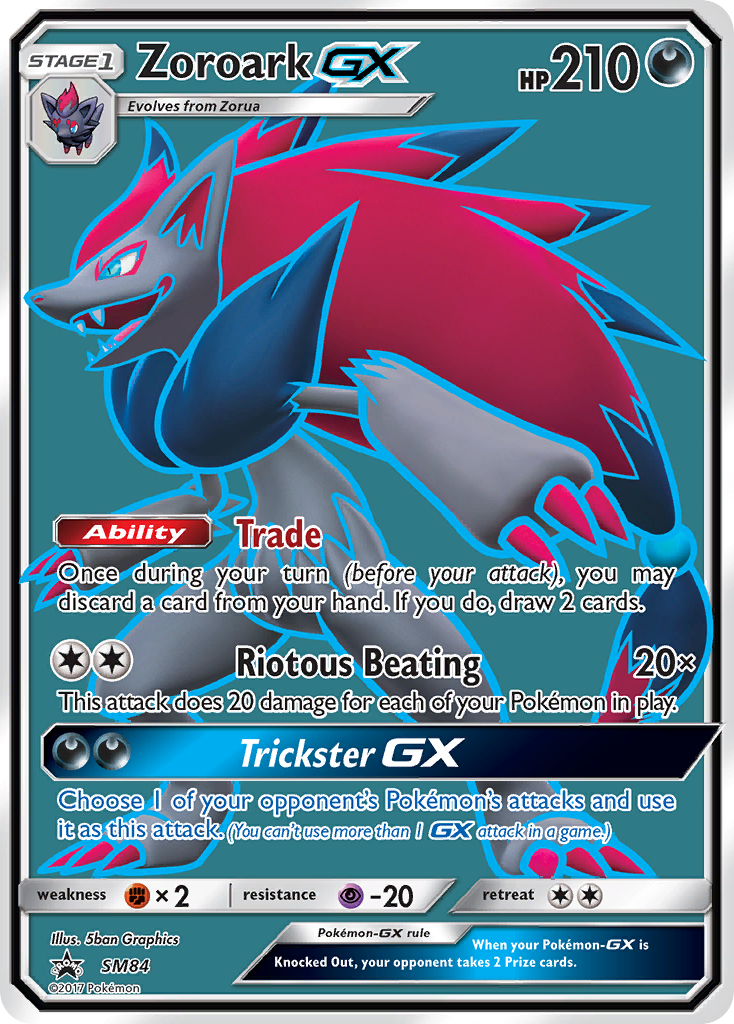 Sun & Moon Promo Zoroark GX #84