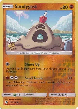 Sun & Moon Sandygast #74/149 reverse holo