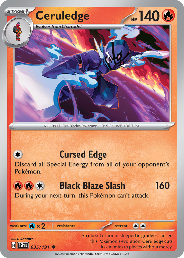 pokemon card value surging sparks Surging Sparks Ceruledge #35/191 – Kaartenverzamelen.nl