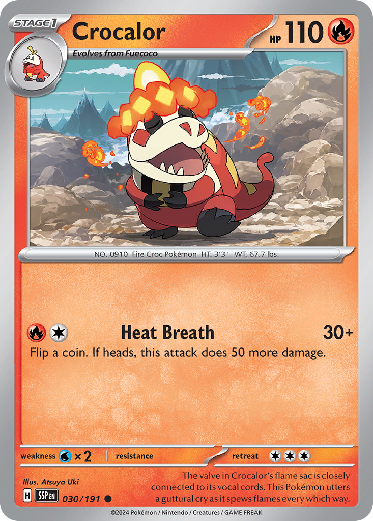 Surging Sparks Crocalor #30/191