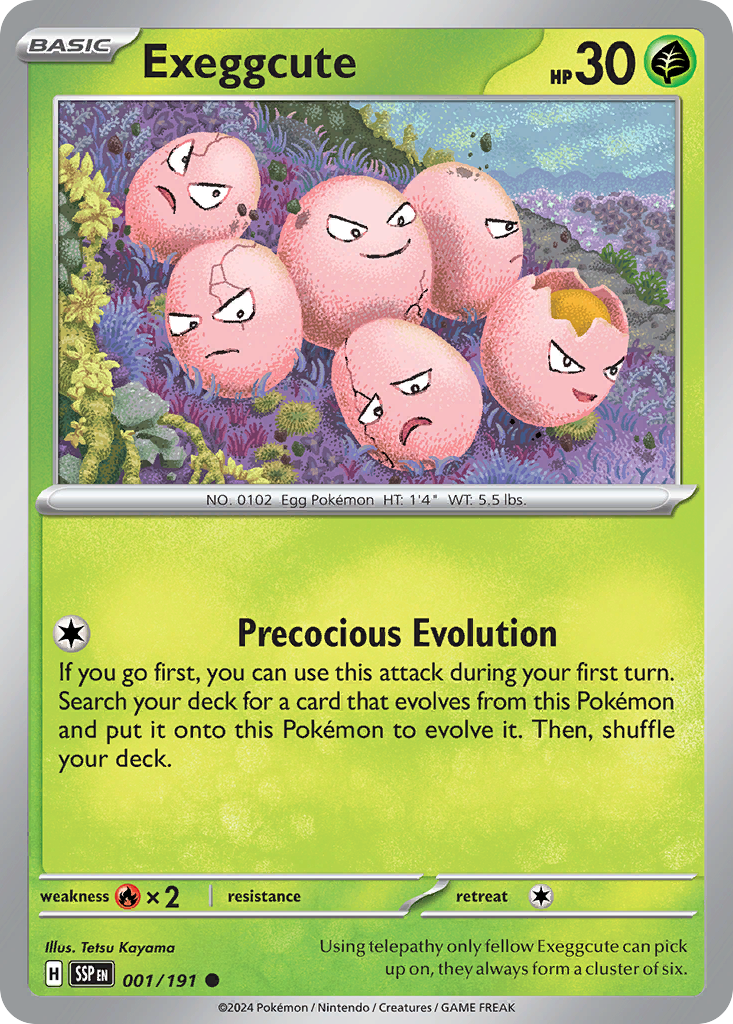 Surging Sparks Exeggcute #1/191