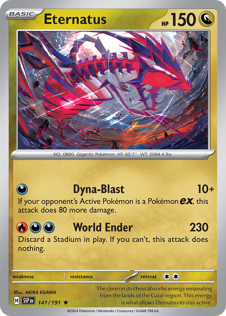 Surging Sparks Holo Eternatus #141/191