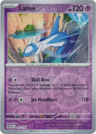 Surging Sparks Latios #77/191 reverse holo