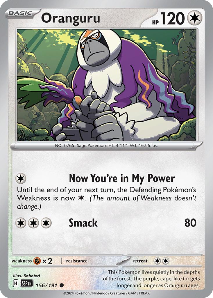 Surging Sparks Oranguru #156/191