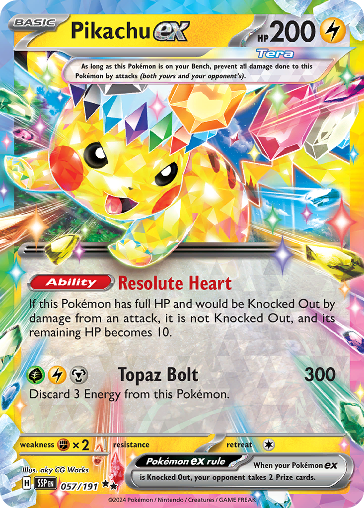 Surging Sparks Pikachu ex #57/191