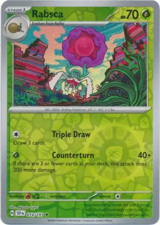 Surging Sparks Rabsca #14/191 reverse holo