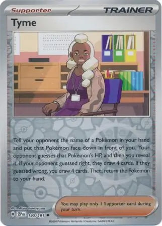 Surging Sparks Tyme #190/191 reverse holo