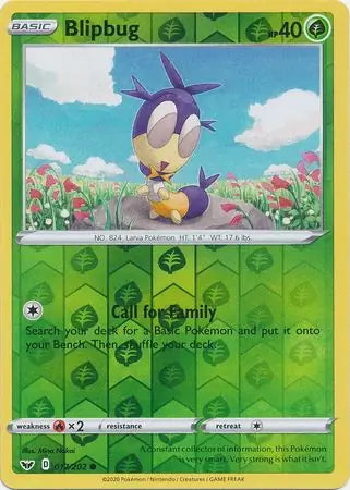 Sword & Shield Blipbug #17/202 reverse holo
