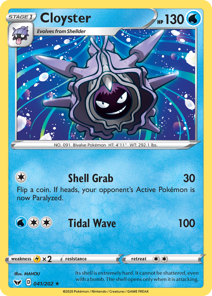 Sword & Shield Cloyster #41/202