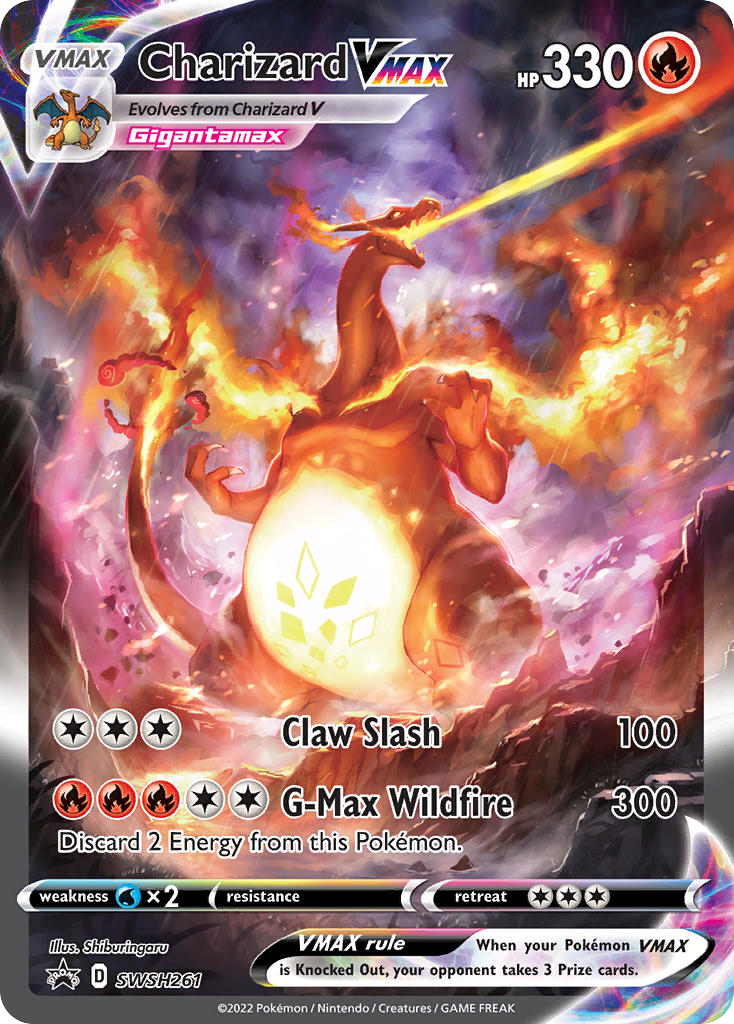 2022 Pokémon Charizard VMAX #261 Sword & Shield Promos Charizard VMAX #261 – Kaartenverzamelen.nl